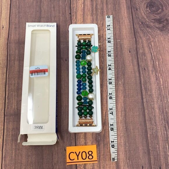 MACY’S BEAD AND SEA CHARMS APPLE WATCH BAND COMPATIBLE WITH 38mm CY08 - Picture 4 of 5